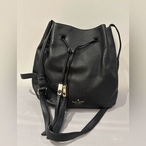 Kate Spade Black Pebbled Leather Shoulder Bag